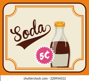 soda graphic design , vector illustration