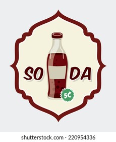 soda graphic design , vector illustration