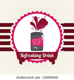 soda graphic design , vector illustration