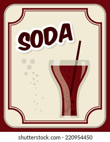 soda graphic design , vector illustration
