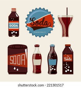 soda graphic design , vector illustration