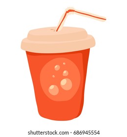 Soda icon. cartoon illustration of soda vector icon for web