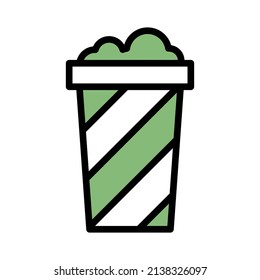 soda icon design, editable stroke. best used for web, banner, flayer or application. vector illustration EPS 10 File Format