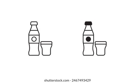 Soda icon design with white background stock illustration