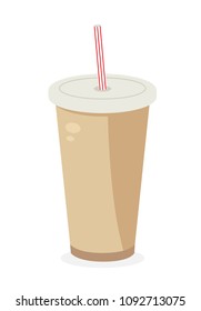 Soda icon. Fastfood isolated. Sweet food and junk food concept. vector illustration