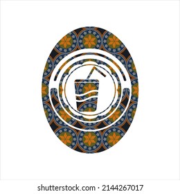 Soda-Symbol im arabischen Stil. arabische Dekoration. 