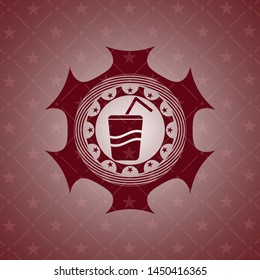 soda icon inside badge with red background