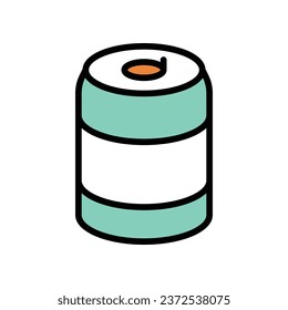 Soda icon islolate white background vector stock illustration.