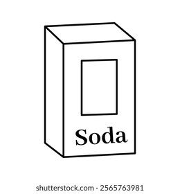 soda icon line art vector