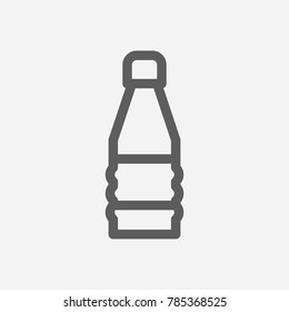 Soda icon line symbol. Isolated vector illustration of water sign concept for your web site mobile app logo UI design.