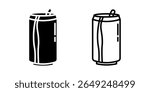 Soda icon on white background