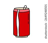 Soda icon on white background