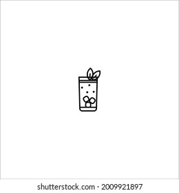 soda icon on white background