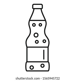 Soda icon. Outline soda vector icon for web design isolated on white background