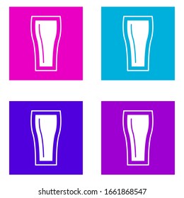 soda icon . Simple glyph vector of Food color set for UI and UX, website or mobile application
