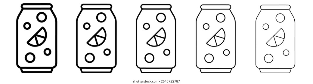 Icono de soda Logotipo de contorno de Vector simple