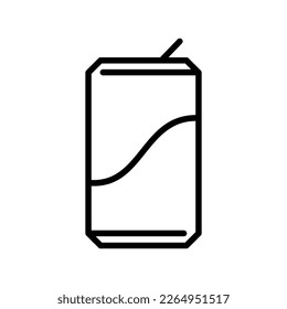 Soda icon vector can