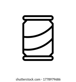 soda icon vector illustration outline style. summer icon set.