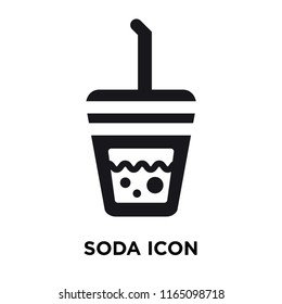 Soda icon vector isolated on white background, Soda transparent sign , celebration pictograms