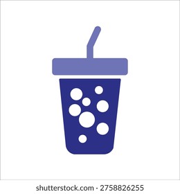 soda icons simple colred vector