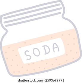 Soda Jar Hand Drawn Vector Illustration