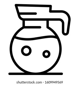 Soda jug icon. Outline soda jug vector icon for web design isolated on white background