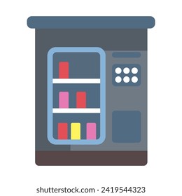 Soda machine line icon. Mechanism, sweets, service, purchase, drink, sale, discount, cola, store. Vector icon for business and advertising