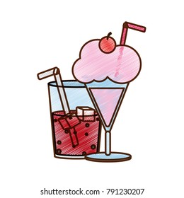Soda and milkshake design