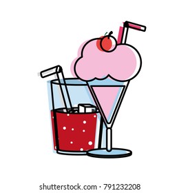 Soda and milkshake design