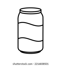 Soda Umriss-Vektorsymbol. Lineares Style-Zeichen für Food Mobile-Konzept und Web-Design. Logo-Limonade. Einzelnes Qualitätszeichen.