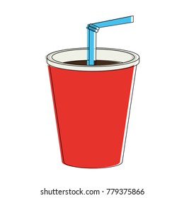 Soda in palstic cup