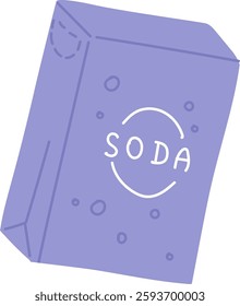 Soda Paper Package Vector Illustration