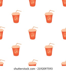 Soda pattern seamless background texture repeat wallpaper geometric vector