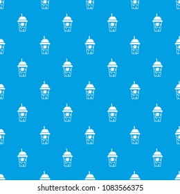 Soda pattern vector seamless blue repeat for any use