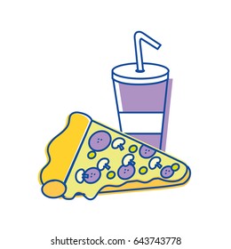 soda and pizza background icon