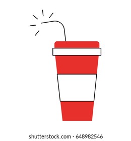 soda plastic container icon