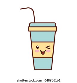 soda plastic container kawaii character