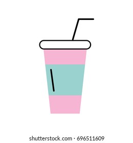 soda plastic cup icon