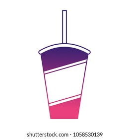 soda in plastic cup and straw
