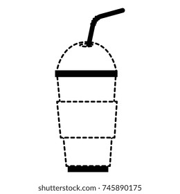 soda in plastic cup and straw