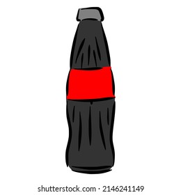 soda sketch in vintage colorful illustration style for restaurant cafe menu