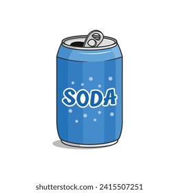 Soda Softdrink. Aluminium-Vektorgrafik