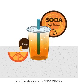 soda soft drink fruit graphic cup