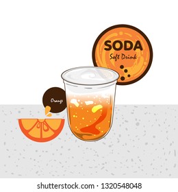 soda soft drink fruit graphic cup