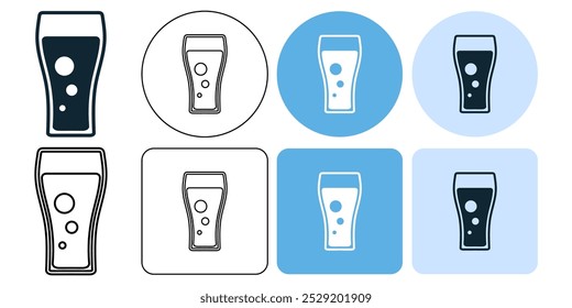 Soda Softdrink Vektor Piktogramm Symbol Symbol ui und ux Design, Glyphen und Strich Linie