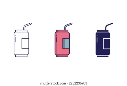 Soda tin icon vector illustration