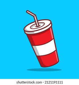 Soda Vector Cartoon Illustration on separated background