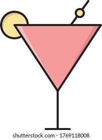 soda vector flat color icon 