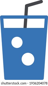 soda vector glyph colour icon