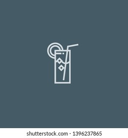 Soda vector icon. Soda concept stroke symbol design. Thin graphic elements vector illustration, outline pattern for your web site design, logo, UI. EPS 10.